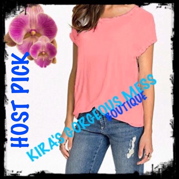 BNWT🌹HOST PICK🌹 PINK ANGEL WINGS TEE XXL✨💕✨ - Picture 2 of 4